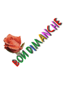 Gif animé Bon dimanche rose